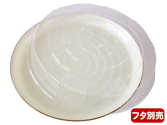 【40枚】益子(37)茶フチ ニシキ 食品容器 使い捨て容器 容器 00635168