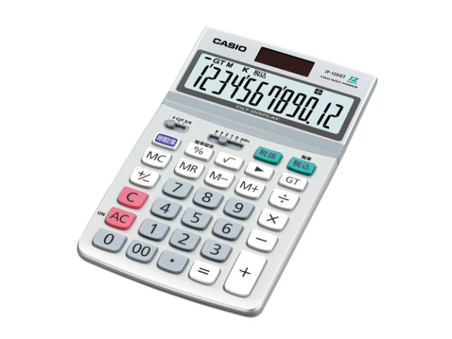 【1点】 電卓 カシオ エコ電卓 JF-120GT-N カシオ プロステ