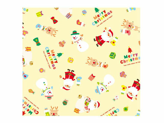 【150点】619 包装紙 クリスマスバスケット (アイボリー) 4/6全判 ベルベ 00637528