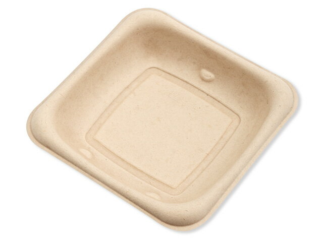 【300枚】SBT-パルプモールド6インチ角浅底トレイ シンギ 汎用トレー トレー 00645077