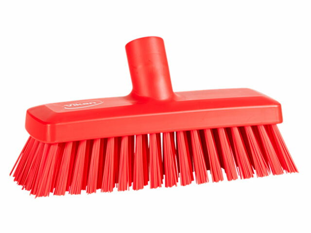 【1個】ヴァイカン コンパクトデッキブラシ ハード レッド 70424 Vaikan(ヴァイカン) スポンジ タワシ モップ 衛生品 掃除道具 00655665 プロステ