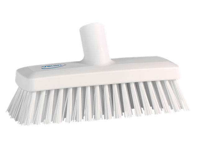 【1個】ヴァイカン コンパクトデッキブラシ ハード ホワイト 70425 Vaikan(ヴァイカン) スポンジ タワシ モップ 衛生品 掃除道具 00655666 プロステ