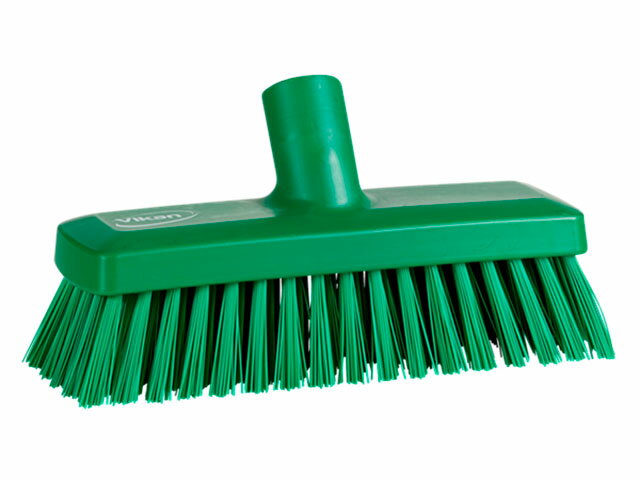【1個】ヴァイカン コンパクトデッキブラシ ハード グリーン 70422 Vaikan(ヴァイカン) スポンジ タワシ モップ 衛生品 掃除道具 00655670 プロステ