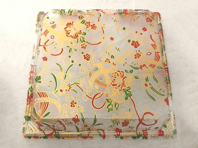 【240枚】角皿(S-20)蓋 手まり ニシキ 寿司容器 鮮魚 魚 寿司 にぎり 00657442