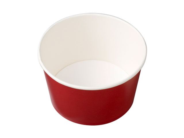 【600枚】紙フードカップ KM-140-850 本体 赤 ケーピープラテック カップ 使い捨て 食品 紙 00662293