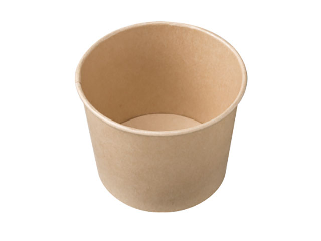 Paper Cups - 【1000枚】紙フードカップ KM110-520 本体 ナチュラル ケーピープラテック カップ 使い捨て 食品 紙 00663334