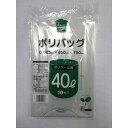 【500枚】透明ポリバッグ ショートスペック 40L 中川製袋化工 つるつる ゴミ 袋 00674406 プロステ