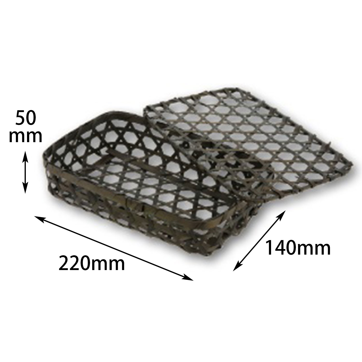 【120個】六ッ目長方平フタ付 BK アサヒグリーン 00674612 プロステ