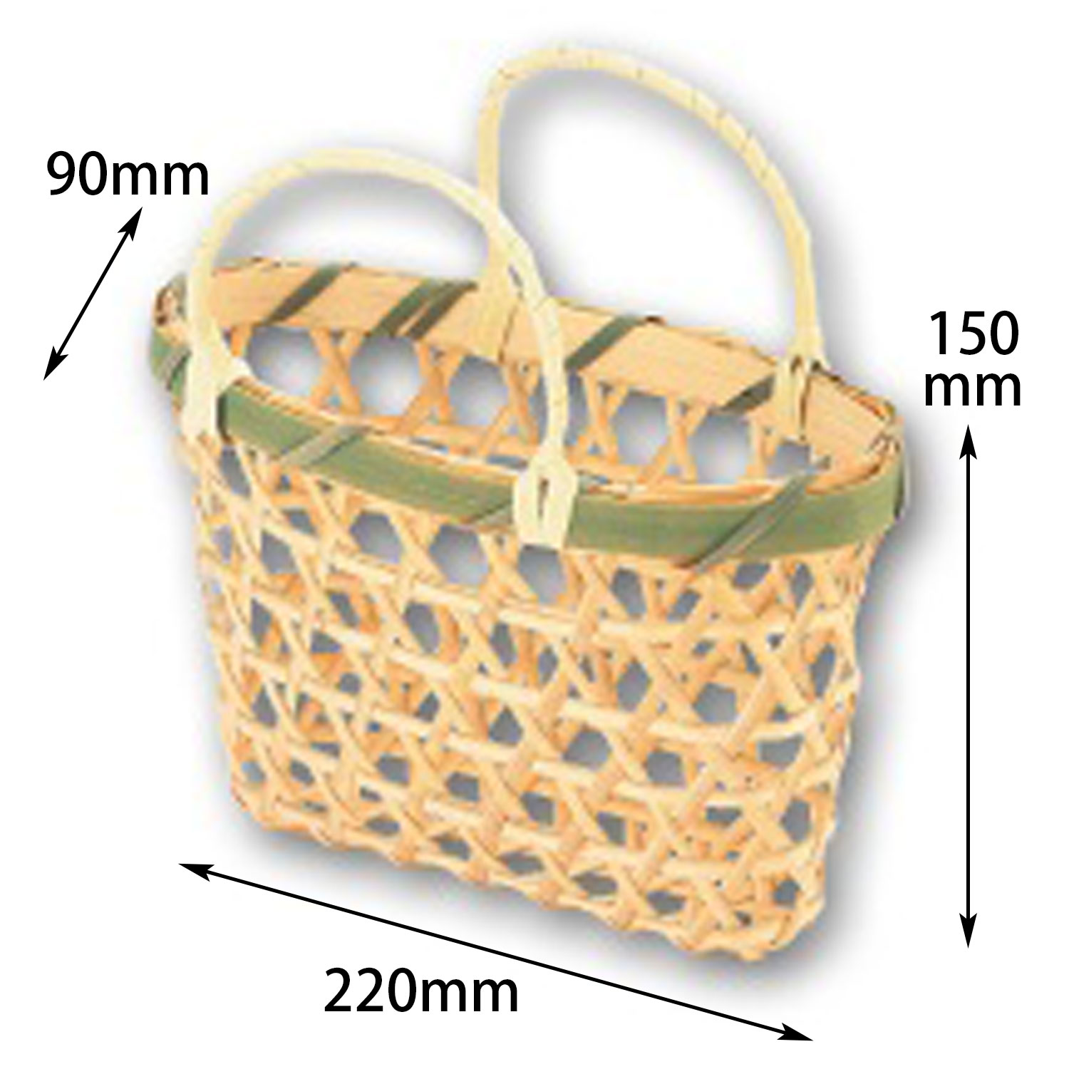 【300個】手提げ W(L) アサヒグリーン 00674632 プロステ