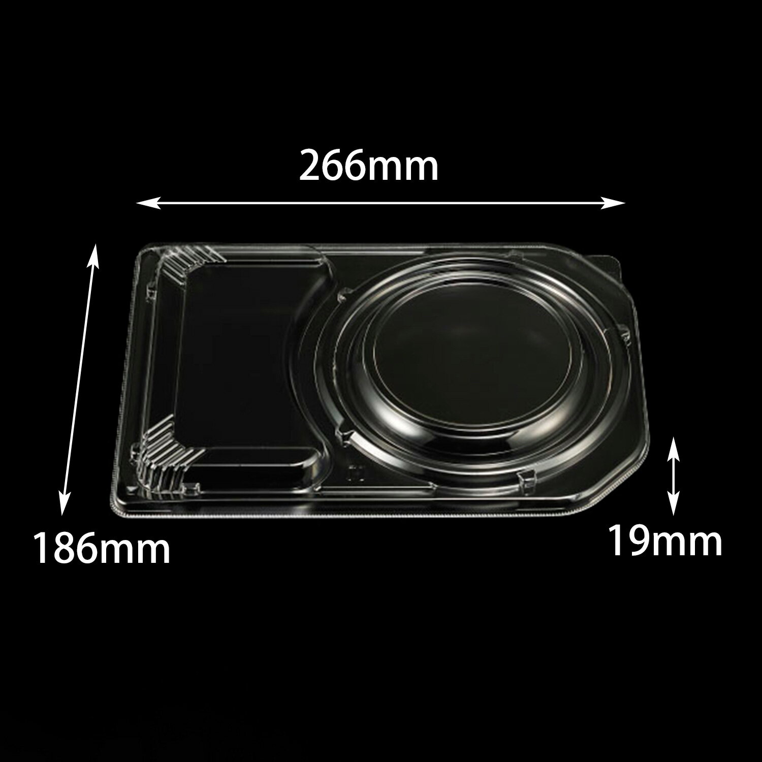 【400枚】DL-27-19 部分内嵌合蓋 エフピコチューパ 使い捨て弁当容器 テイクアウト 00684305