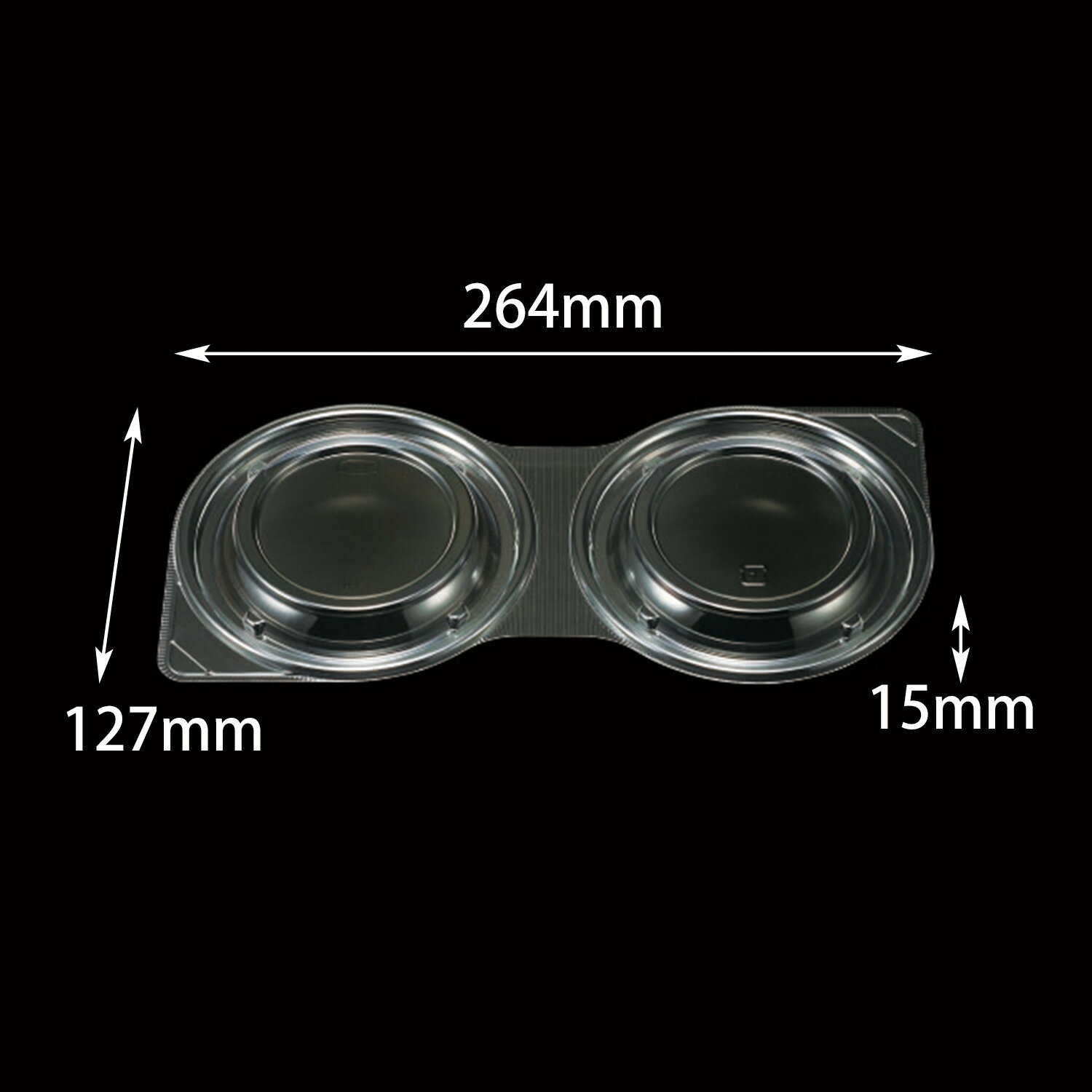 【500枚】DLダブル28-15 内嵌合蓋 エフピコチューパ 使い捨て弁当容器 テイクアウト 00684307