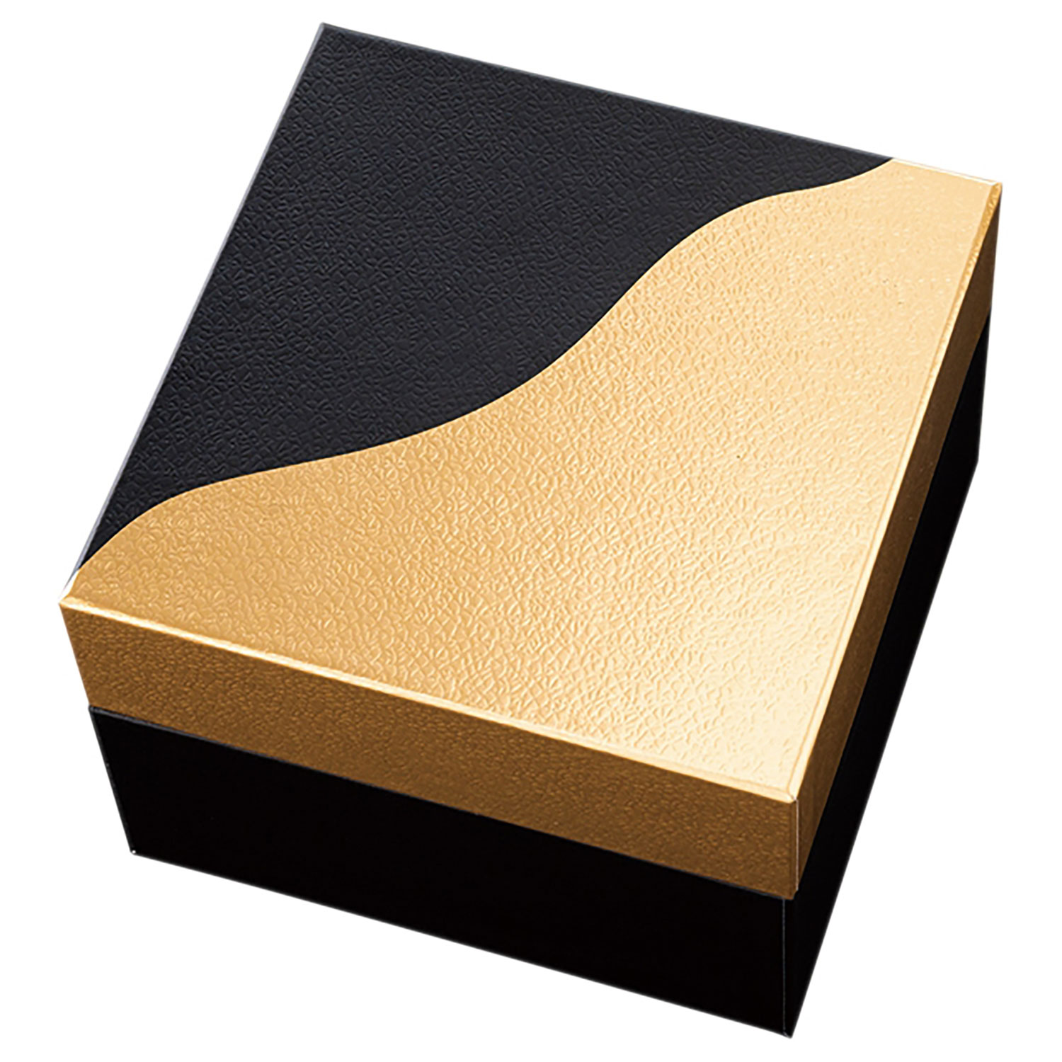 【1袋】きらび二段貼箱 L ゴールド(4個) ヘッズ 00695364 プロステ