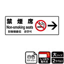 【1組】ステッカー KFK2146 禁煙席右 2枚入 KALBAS 看板 標識 ステッカー 案内 表示 00348959 プロステ