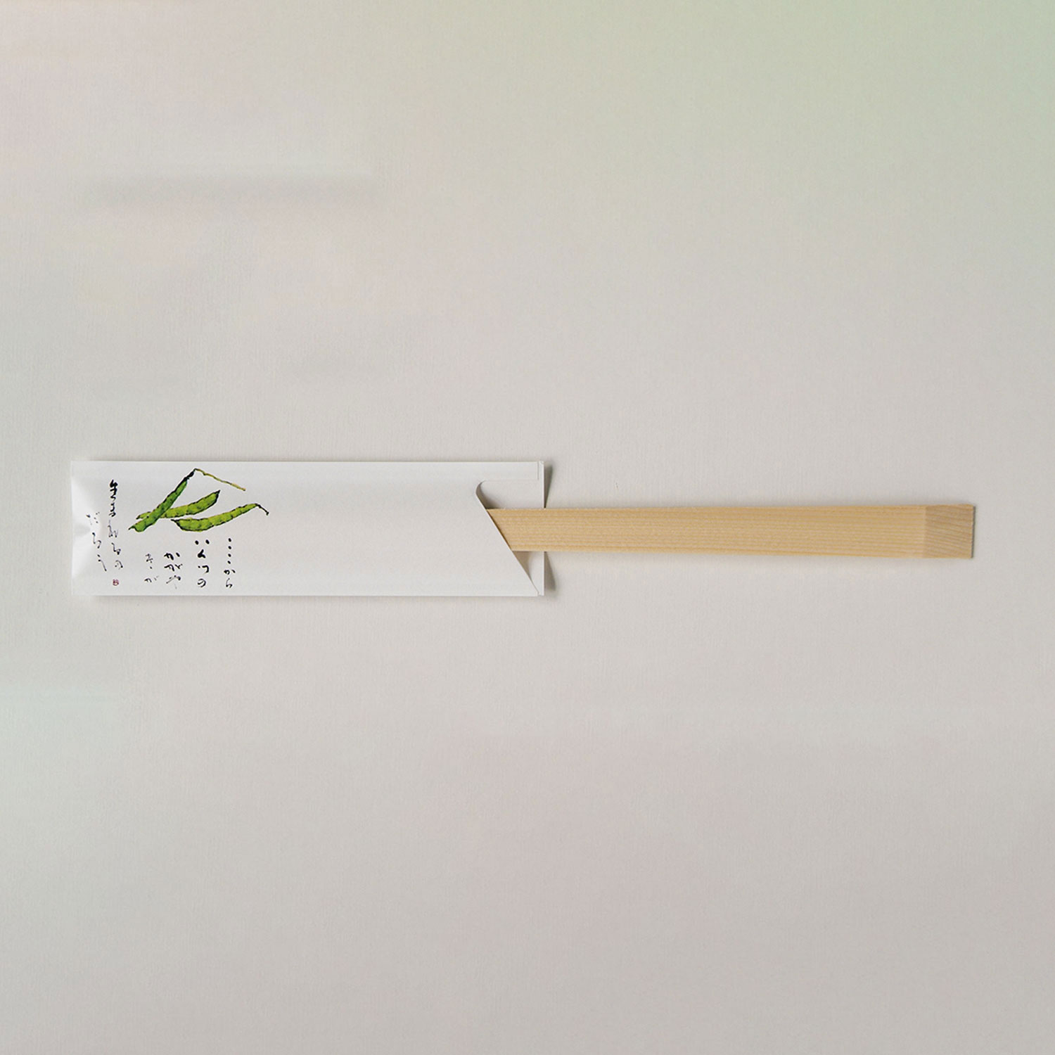 Chopsticks - 【1袋】箸袋 癒しの防野 割箸 割り箸 割りばし わりばし 500枚 V951 いんげん 溝端紙工印刷 00333269 プロステ