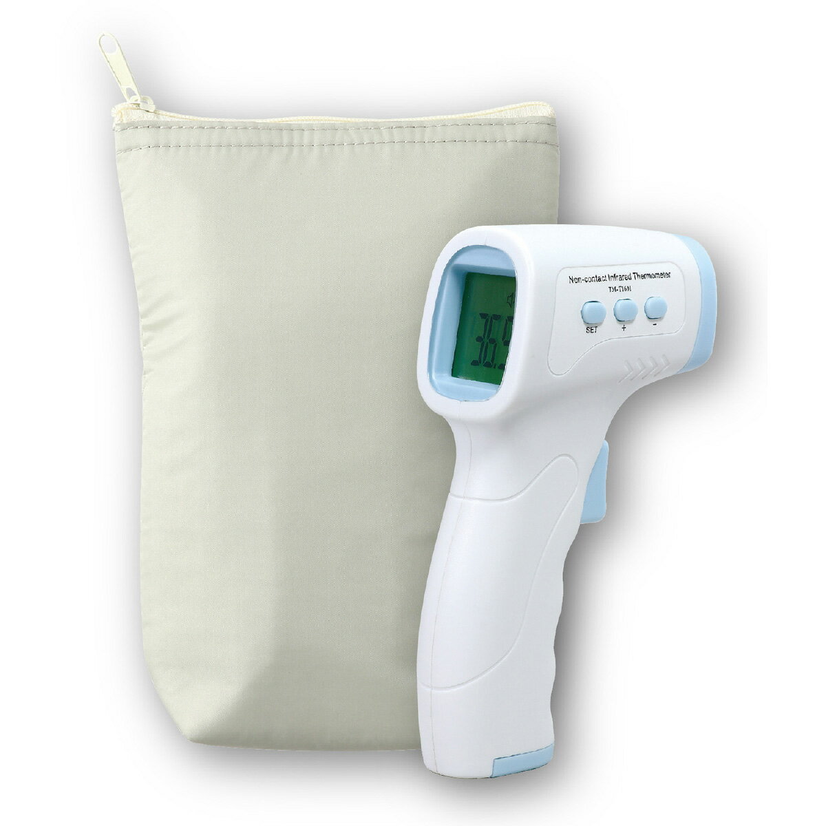 【1組】非接触温度計 保管ポーチ付 アーテック 00361979 プロステ
