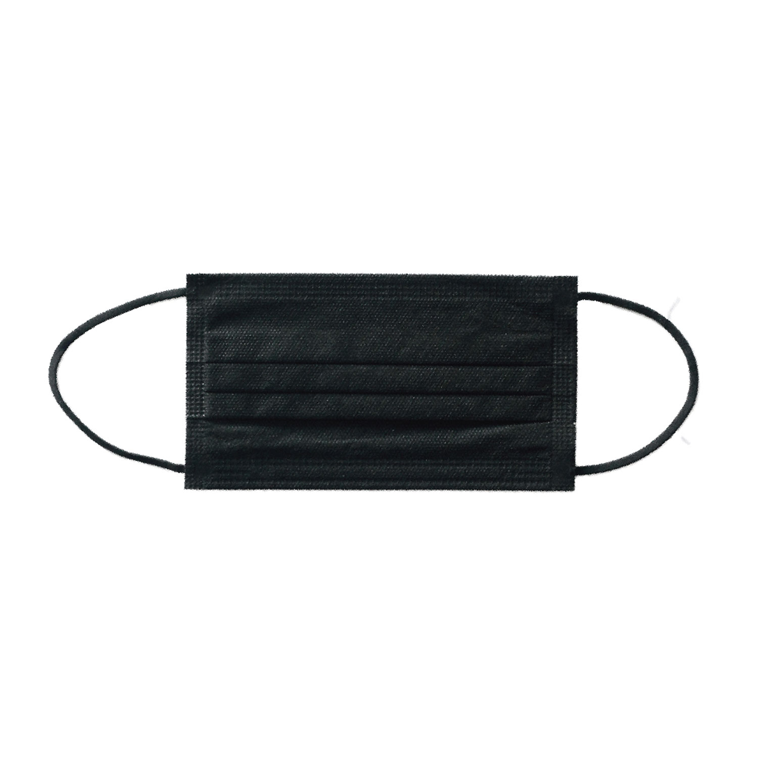 40点 使い捨てマスク ＃7132 使いきり三層式マスク フリー ブラック 50枚入 川西工業 プロステ