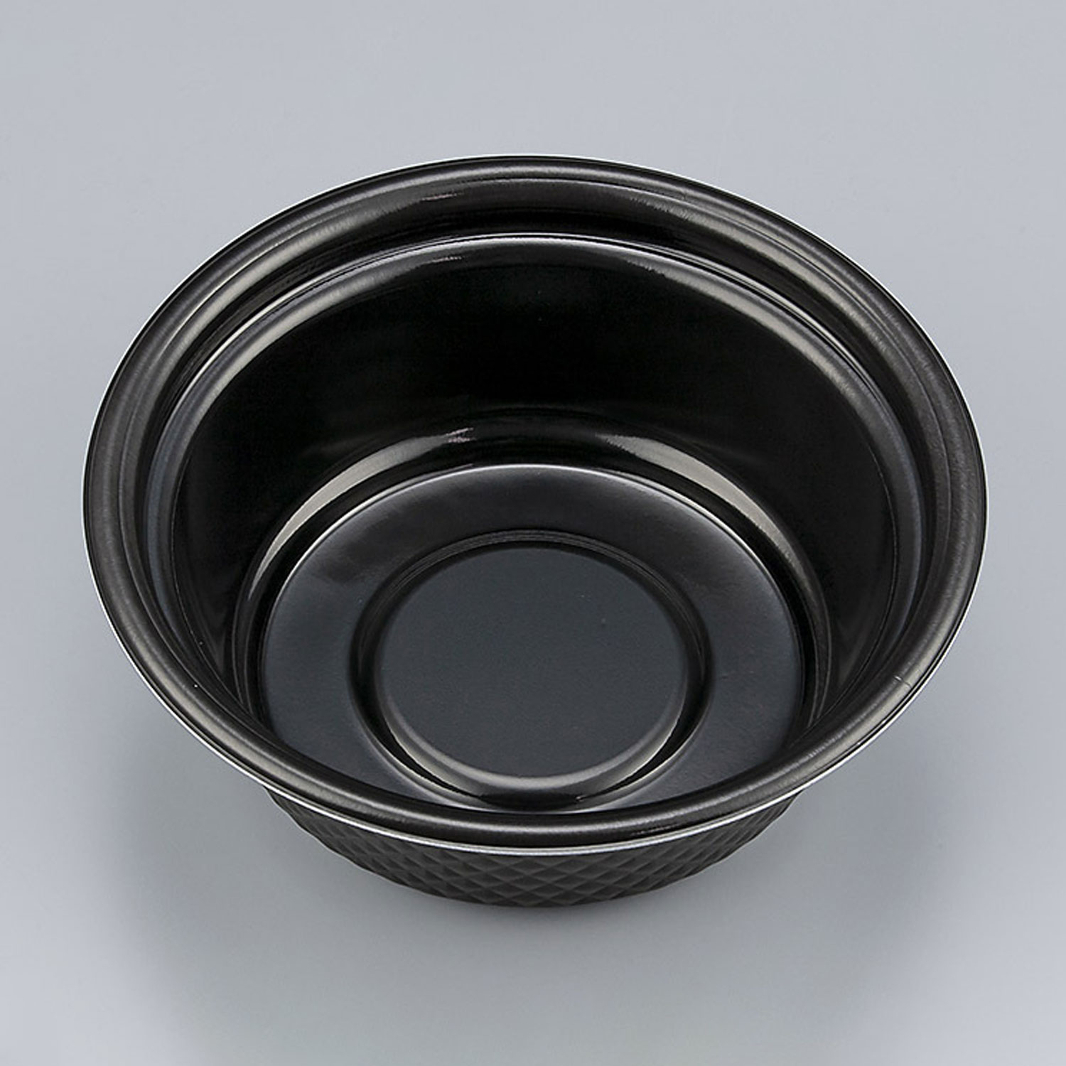 【300点】どんぶり容器 TNパイン17浅 黒本体 シーピー化成 00697452