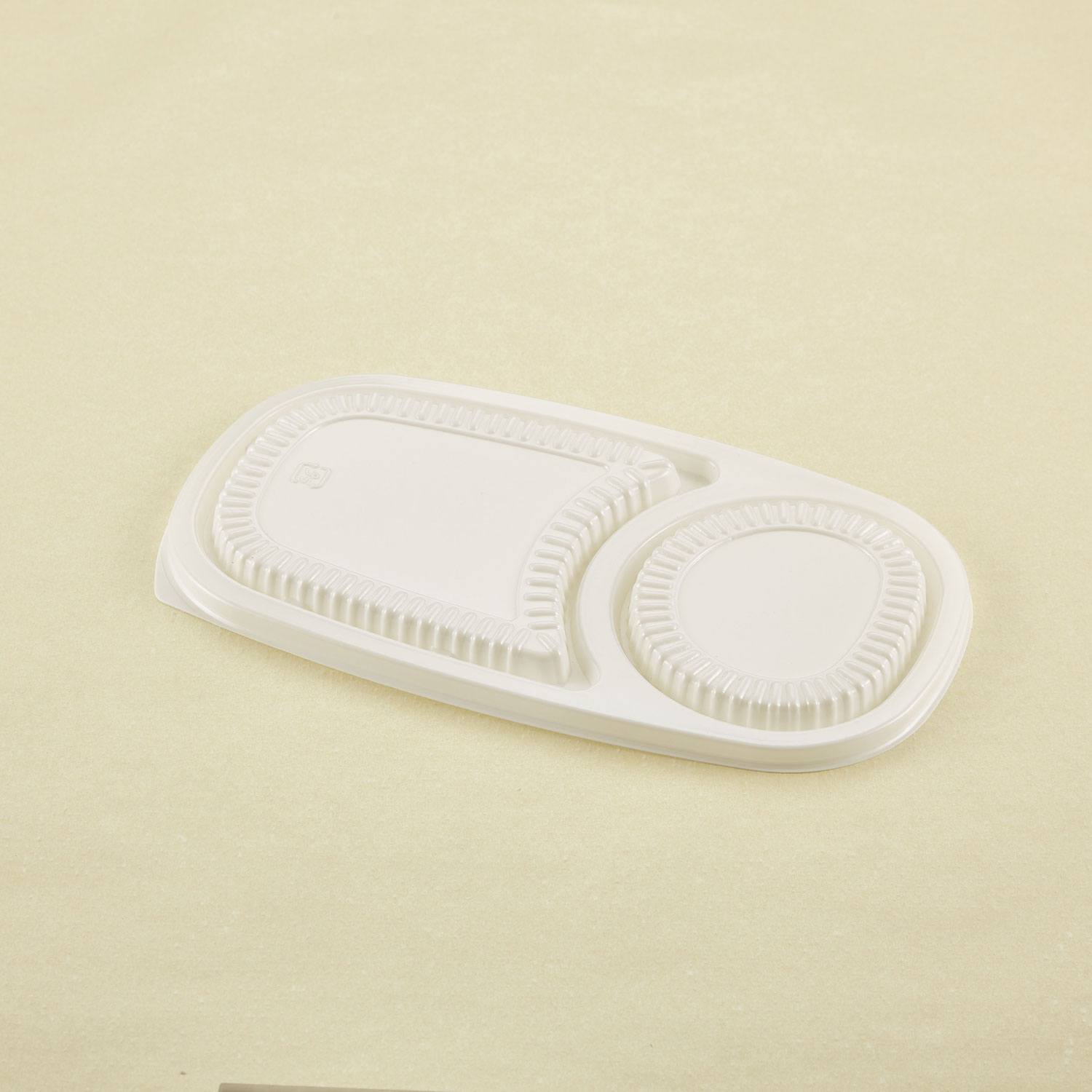 【600枚】カレー容器 中 蓋 HI白色 青葉紙業 00697558