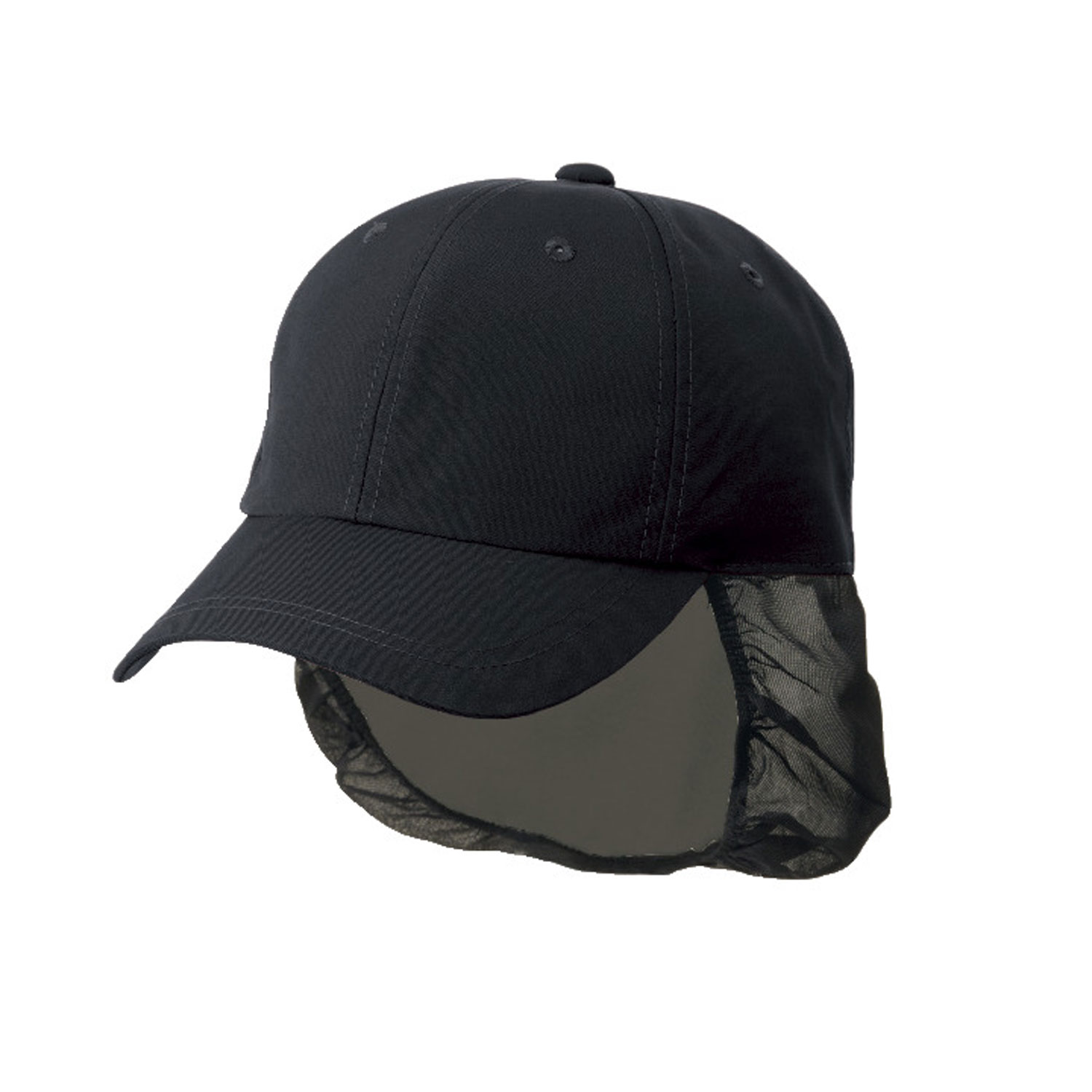 【1枚】キャップたれ付 兼用 黒 フリーサイズ 住商モンブラン 00393767 プロステ