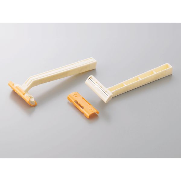 カバー付きで安心安全の2枚刃のカミソリ。サイズ：全長102mm材質：[ハンドル]ポリスチレン商品コード00475163メーカー名ダイトサイズ全長102mm材質[ハンドル]ポリスチレン関連商品(ケース)カミソリ ロードII(2枚刃) バラ 2...