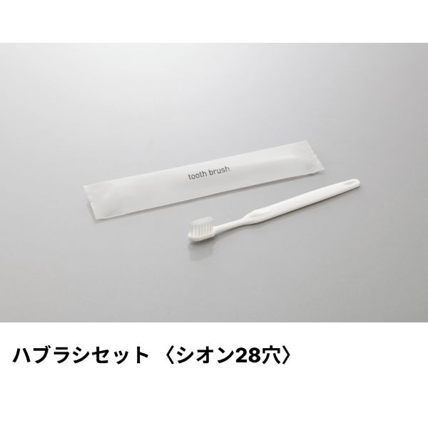 客室や旅行などの常備品として重宝するアメニティ。刻印3gの歯磨き付き。サイズ：163mm材質：ポリプロピレン毛先タイプ：普通商品コード00475475メーカー名ダイトサイズ163mm材質ポリプロピレン毛先タイプ普通関連商品(ケース)ハブラシ(シオン28穴) 3g刻印 ホワイト ミスティII 2000点・注意事項：モニターの発色によって色が異なって見える場合がございます。・領収書については、楽天お客様マイページから、商品出荷後にお客様自身で印刷して頂きますようお願い申し上げます。・本店では一つの注文に対して、複数の送り先を指定することができません。お手数おかけしますが、注文を分けていただきます様お願い致します。・支払い方法で前払いを指定されて、支払いまで日数が空く場合、商品が廃番もしくは欠品になる恐れがございます。ご了承ください。・注文が重なった場合、発送予定日が遅れる可能性がございます。ご了承ください。・お急ぎの場合はなるべく支払い方法で前払い以外を選択いただきます様お願い致します。支払い時期によっては希望納期に間に合わない場合がございます。