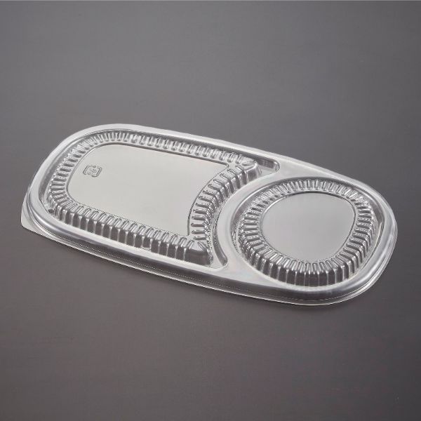 【600枚】青葉紙業 カレー容器 中(蓋)透明 00711520