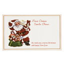 【1袋】クリスマスアンティークサンタ カード-1(30枚) 00413919 プロステ