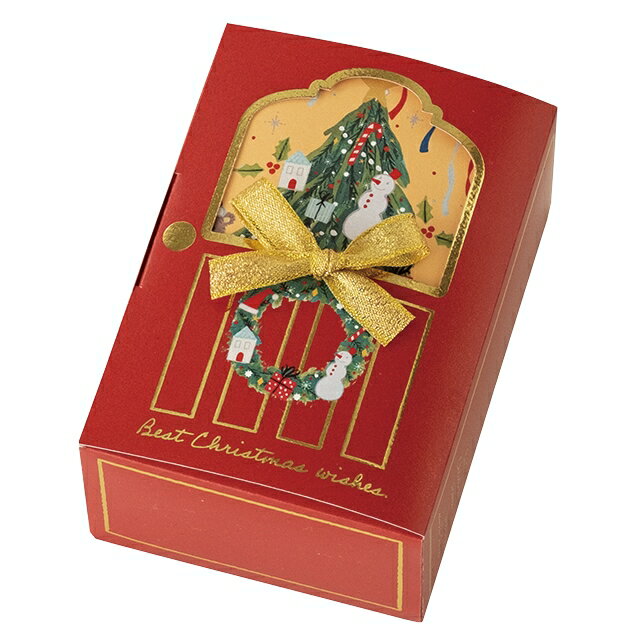 【1袋】紙箱 クリスマスベアラーウィンドウギフトボックス-S(20枚) 00414297 プロステ