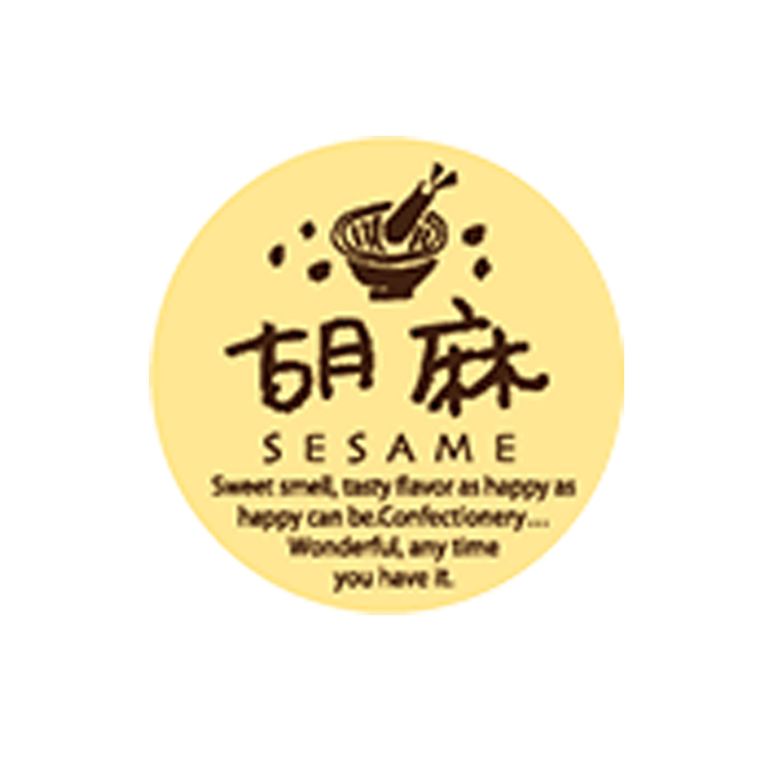 【200枚】販促シール G-719 ミニシール 胡麻 00416251 プロステ