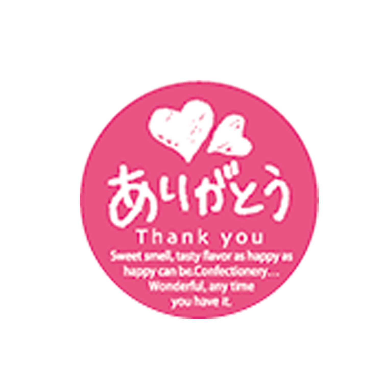 【200枚】販促シール G-770 ミニシール ありがとう 00416430 プロステ