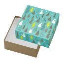 【30枚】贈答箱 20-2319 貼箱 スノーマンの森 ヤマニパッケージ 00418344 プロステ