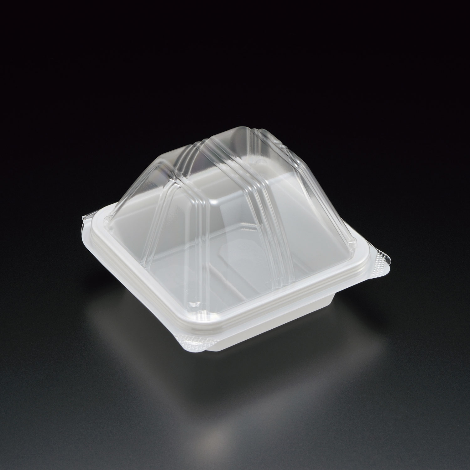 【100枚】軽食容器 ユニコン LS-02 W スミ 00654293