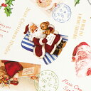 【1包】クリスマスアンティークサンタ 包装紙-1(50枚) 00661812 プロステ