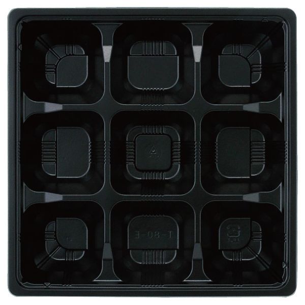 【800枚】弁当容器 アヅミ産業 T-80-E 本体 黒 00431506