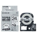 【5個】事務用品 キングジム テプラPROテープカートリッジ アイロンラベル (黒文字/テープ幅24mm) 00434300 プロステ