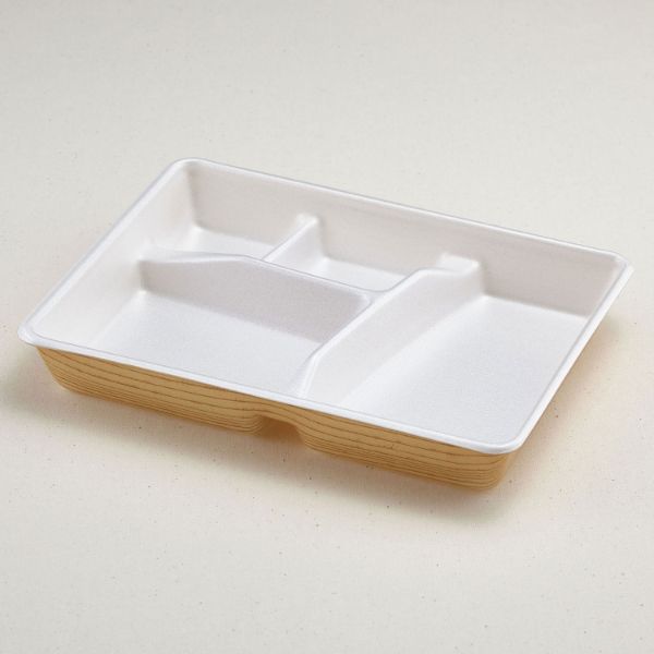 【400枚】仕出し容器 青葉紙業 F-6 本体 もくめ 00644825