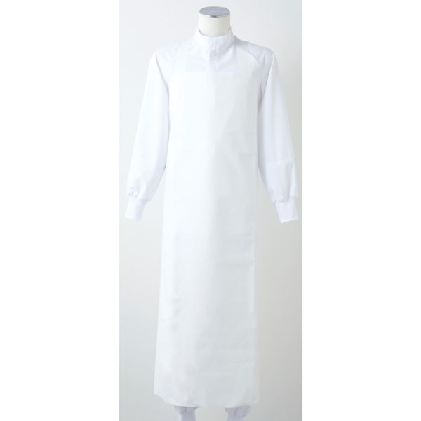 【1枚】住商モンブラン ユニフォーム UA-1_F 防水エプロン 兼用 白 フリーサイズ 00412489 プロステ