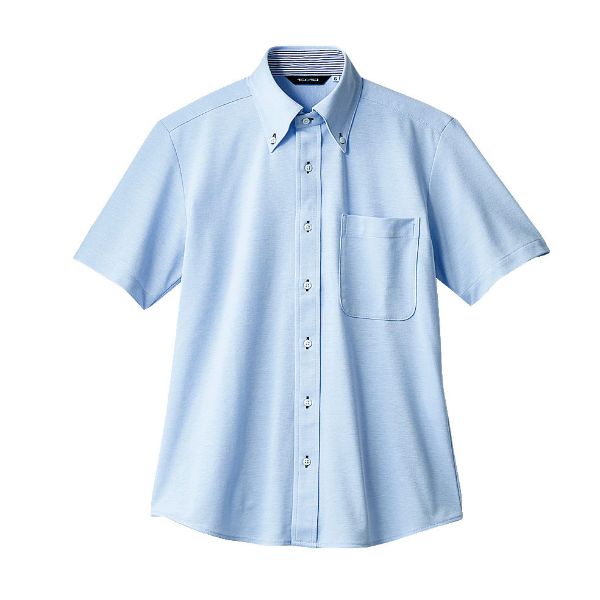 Sommelier Aprons - 【1枚】住商モンブラン ユニフォーム ZK2712-4CB_SSS ニットシャツ 兼用 半袖 ブルー SSS 00413359 プロステ