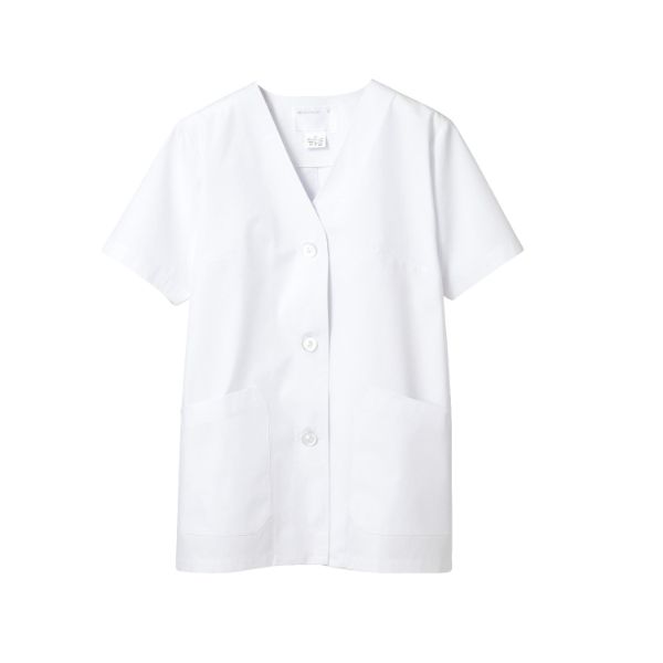 【1枚】住商モンブラン ユニフォーム 1-012_4L 調理衣 レディス 半袖 白 4L 00418451 プロステ