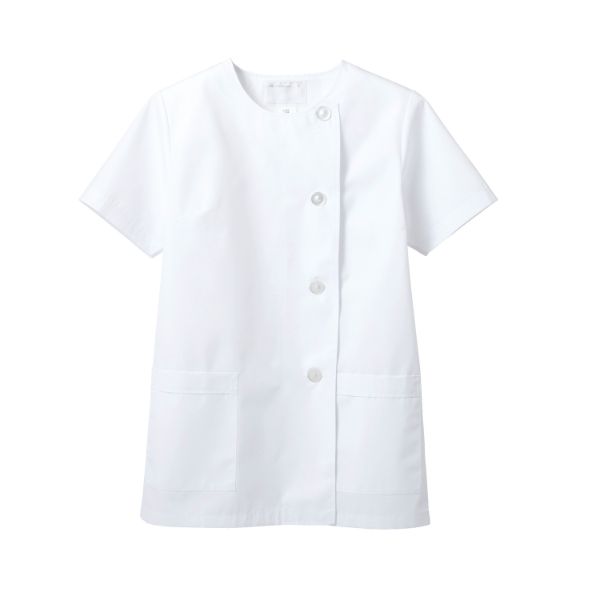 【1枚】住商モンブラン ユニフォーム 1-022_5L 調理衣 レディス 半袖 白 5L 00418502 プロステ