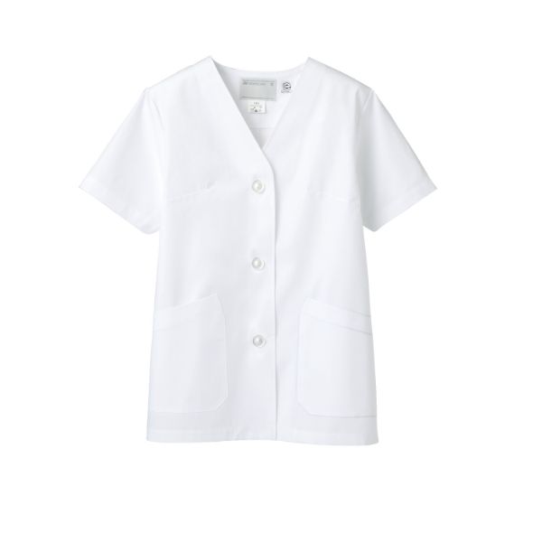 イージーケア性に優れたスタンダードな調理衣です。ポリエステル65％、綿35％の生地を使用。グリーン購入法対象商品。サイズ：L材質：ポプリン(PETボトル再生繊維：ポリエステル65%、綿35%)商品コード00419147メーカー名住商モンブラ...