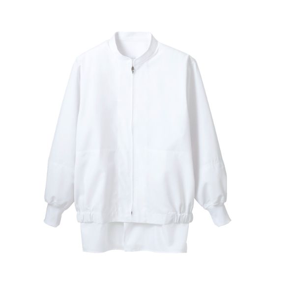 【1枚】住商モンブラン ユニフォーム 8-455_L ジャンパー 兼用 長袖 白 L 00425189 プロステ