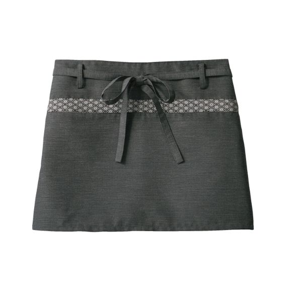 【1枚】住商モンブラン ユニフォーム 9-1221_F サロンエプロン 兼用 チャコール／黒 フリーサイズ 00426542 プロステ