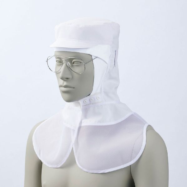 【1枚】住商モンブラン ユニフォーム 9-1531_M 頭巾帽子 兼用 白 エコ M 00427006 プロステ