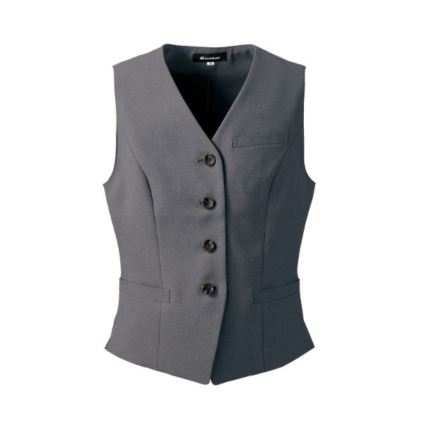 【1枚】住商モンブラン ユニフォーム BP6001-8_15 ベスト レディス チャコールグレー 15号 00438064 プ..