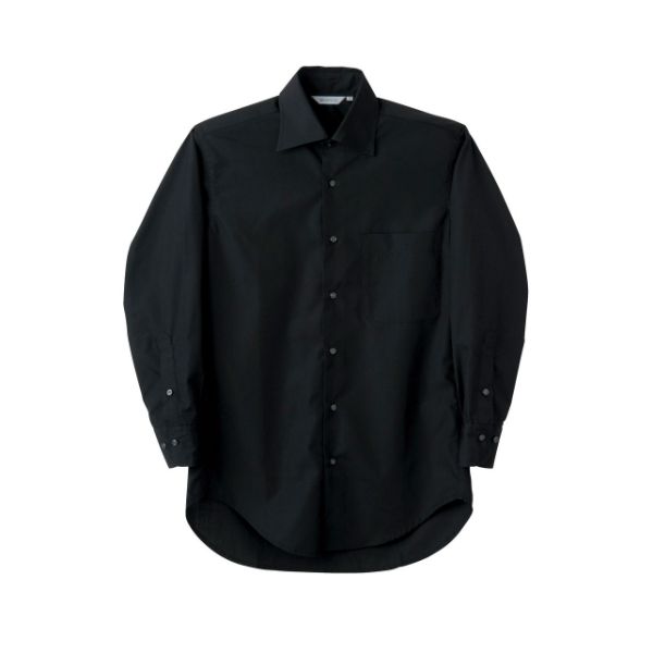 【1枚】住商モンブラン ユニフォーム BS2541-1_L シャツ 兼用 長袖 黒 L 00438430 プロステ