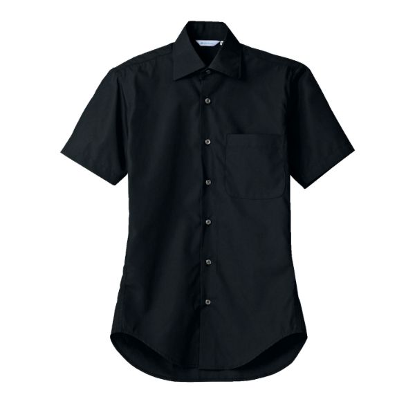 【1枚】住商モンブラン ユニフォーム BS2542-1_LL シャツ 兼用 半袖 黒 LL 00438538 プロステ