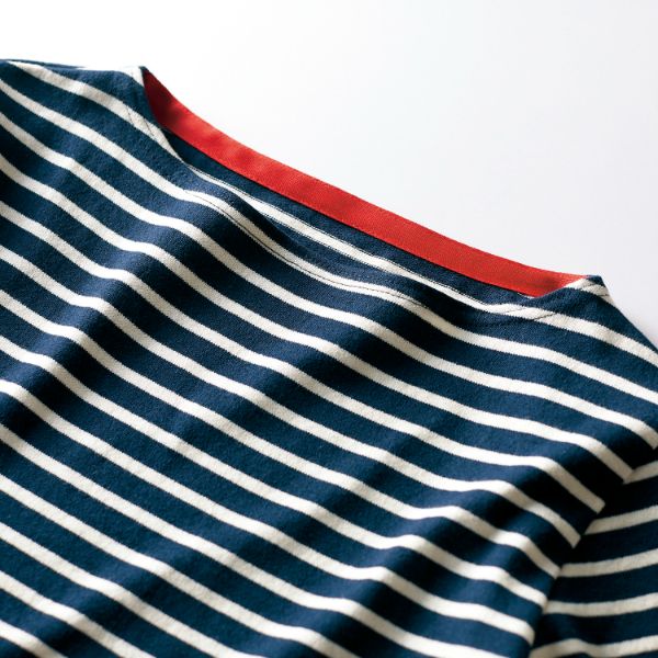 【1枚】住商モンブラン ユニフォーム BW2507-91_M カットソー 兼用 8分袖 ブルーボーダー M 00439172 プロステ