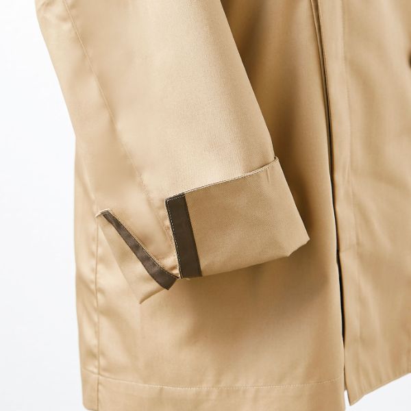 【1枚】住商モンブラン ユニフォーム BW6501-7_M コックコート 兼用 長袖 ベージュ／ブラウン M 00439363 プロステ