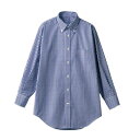 【1枚】住商モンブラン ユニフォーム CM2503-9_4L シャツ 兼用 長袖 ネイビーチェック 4L 00439860 プロステ